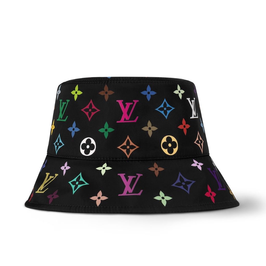 Louis Vuitton X Takashi Murakami Reversible Superflat Bucket Hat Black M7985S