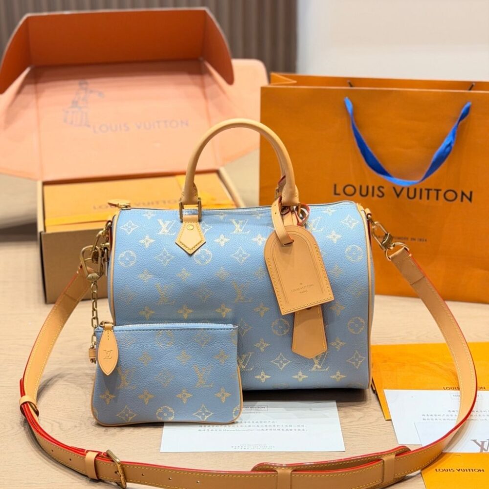 Alternative view of Louis Vuitton Speedy P9 Bandouliere 25 Light Blue 25Cm M28080