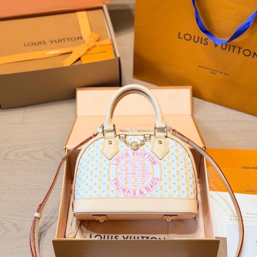 Alternative view of Louis Vuitton Alma BB LV Stamp Collection Pink 23.5Cm M28672