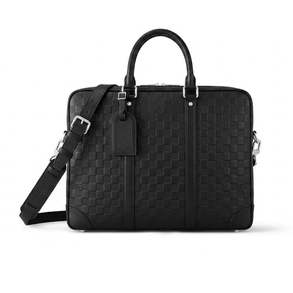 Louis Vuitton Porte-Documents Voyage PM Black Monogram 35Cm