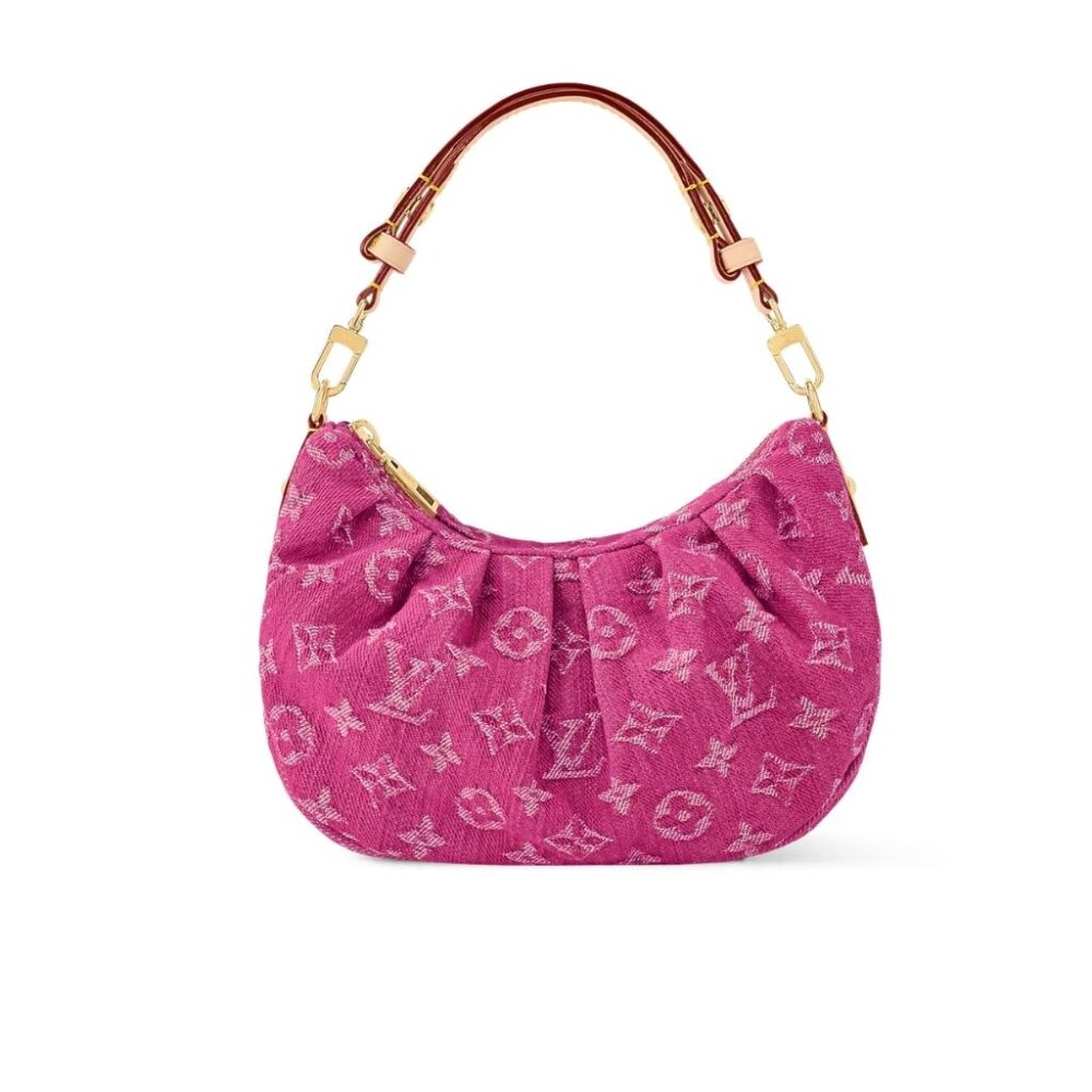 Louis Vuitton Pochette Valley Pink Denim 21Cm M28327