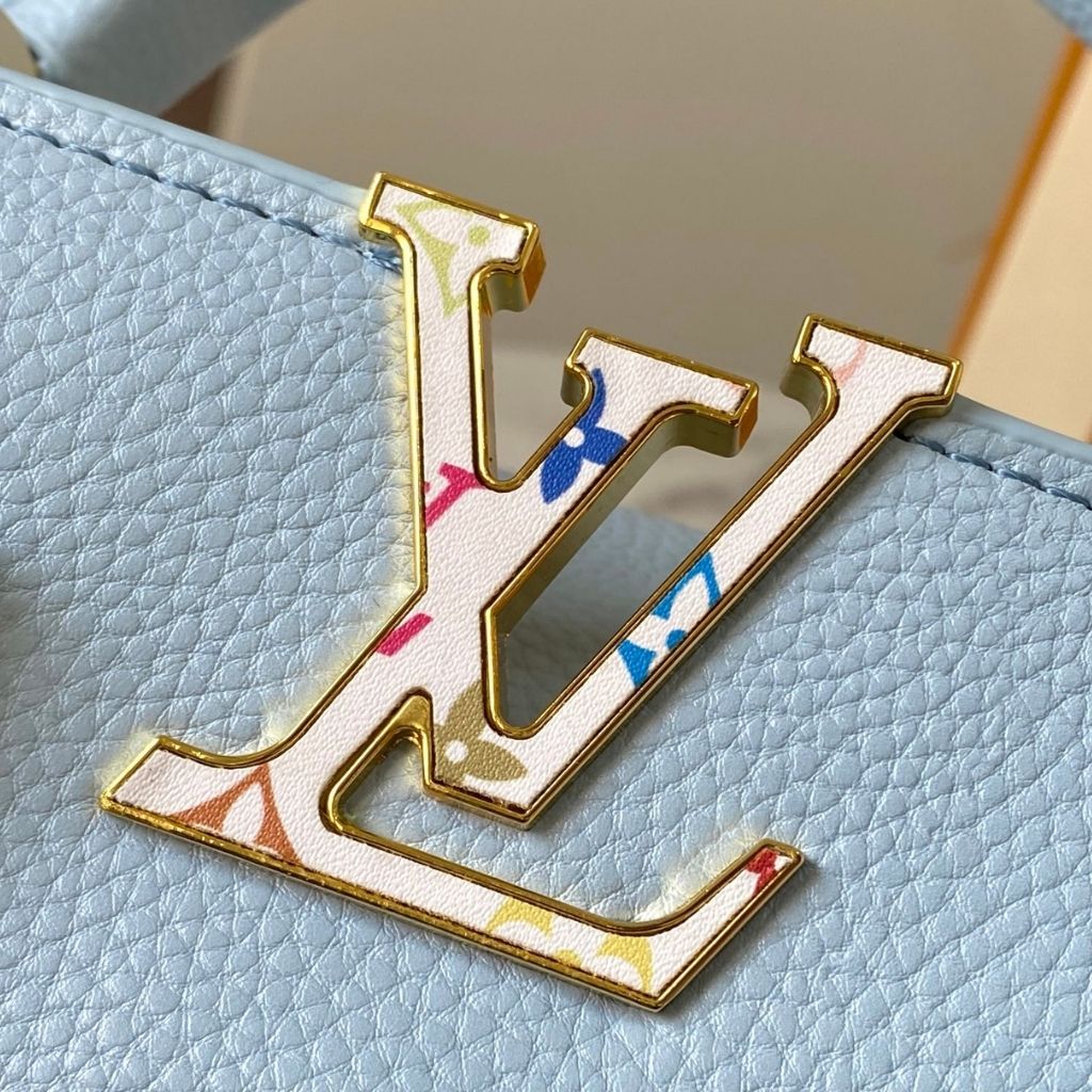 Louis Vuitton x Takashi Murakami Capucines BB Blue 27Cm M27638 - Image 8
