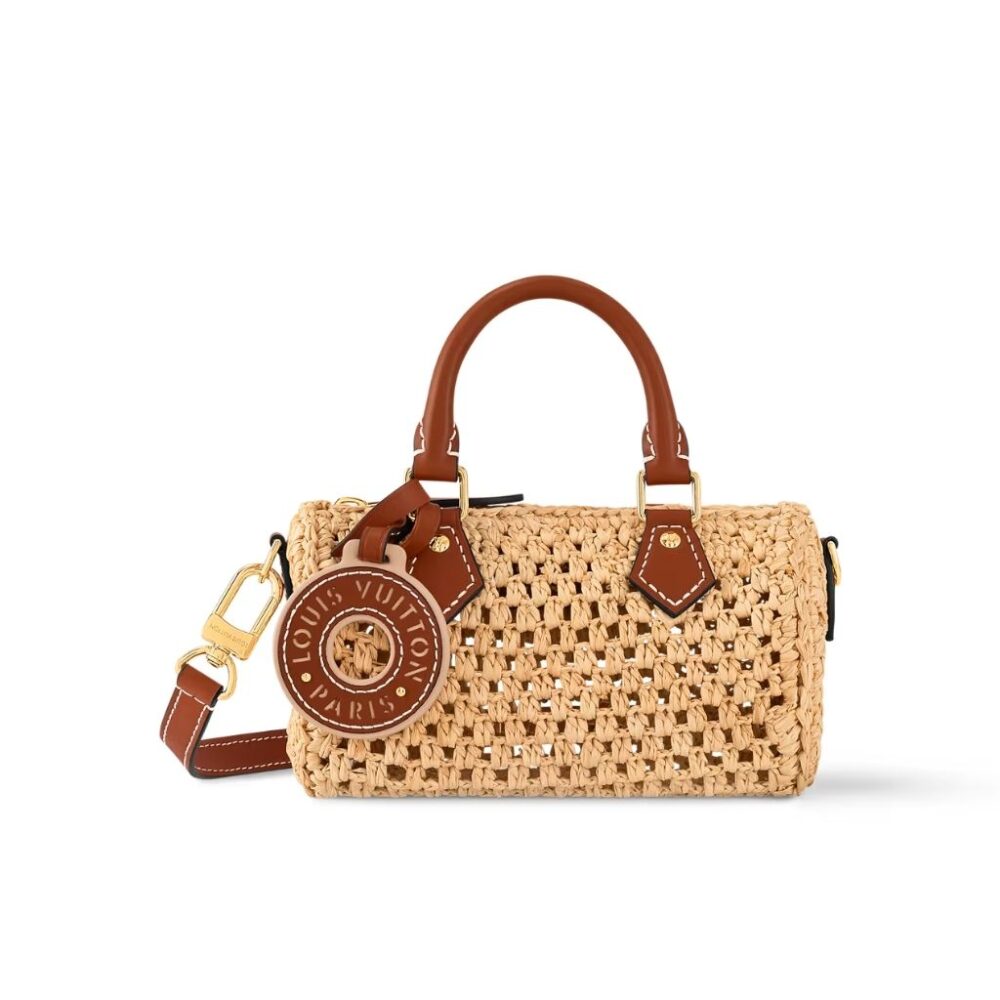 Louis Vuitton By The Pool Nano Speedy Raffia Beige 16cm M83525