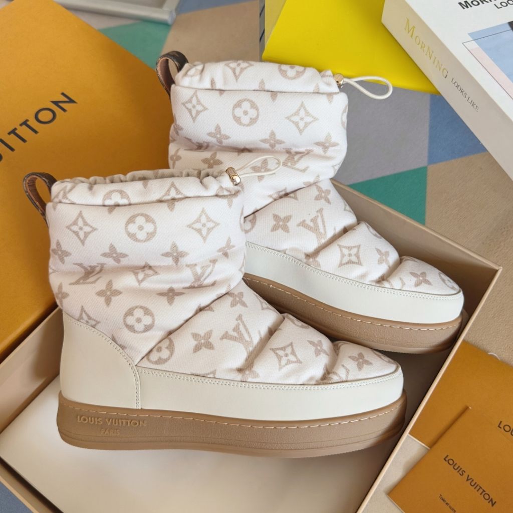 Louis Vuitton Ski Cloud Ankle Boot Sneaker Brown 1AIVG3 - Image 10