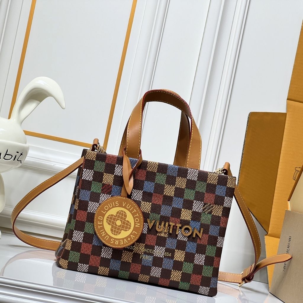 Louis Vuitton Shopper Tote PM Orange 25Cm N00192 - Image 2