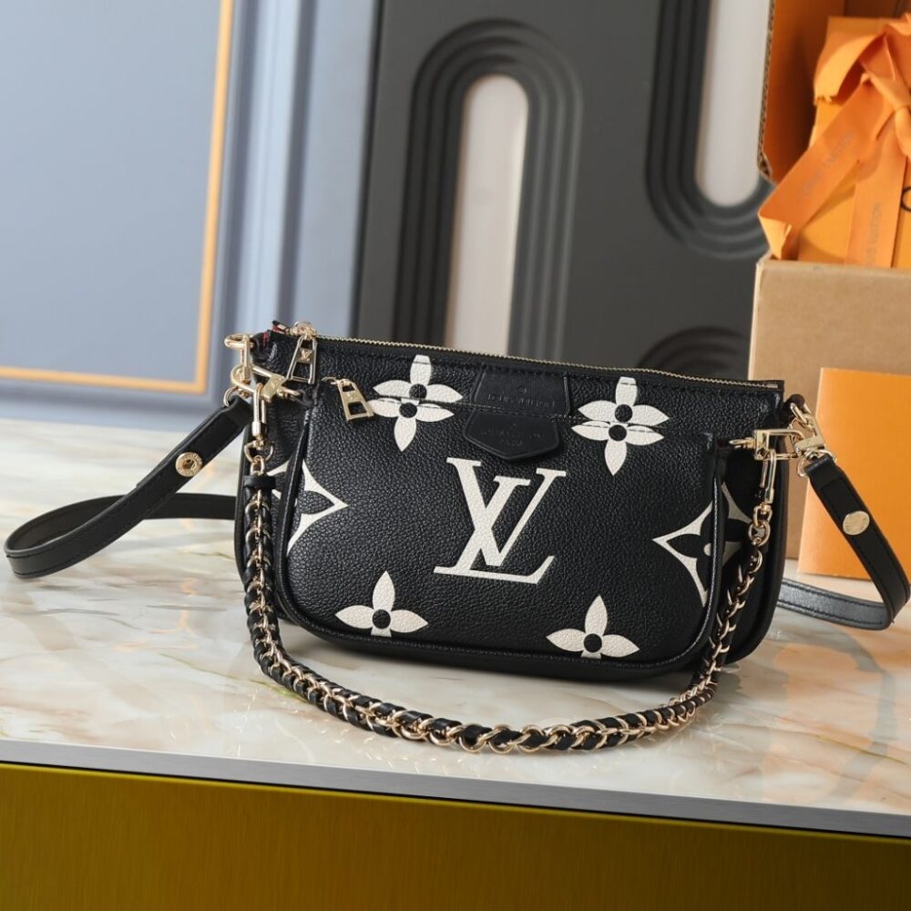 Alternative view of Louis Vuitton Multi Pochette Accessoires Black-Cream Monogram 25Cm M45777