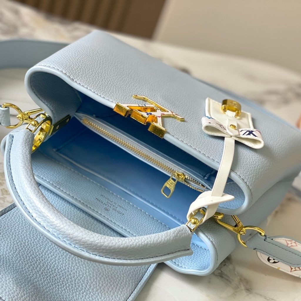 Louis Vuitton x Takashi Murakami Capucines BB Blue 27Cm M27638 - Image 9