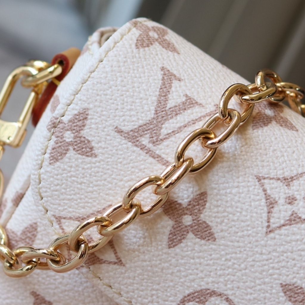 Louis Vuitton Dune Monogram Canvas Ivy Wallet On Chain Cream 22Cm M83091 - Image 7