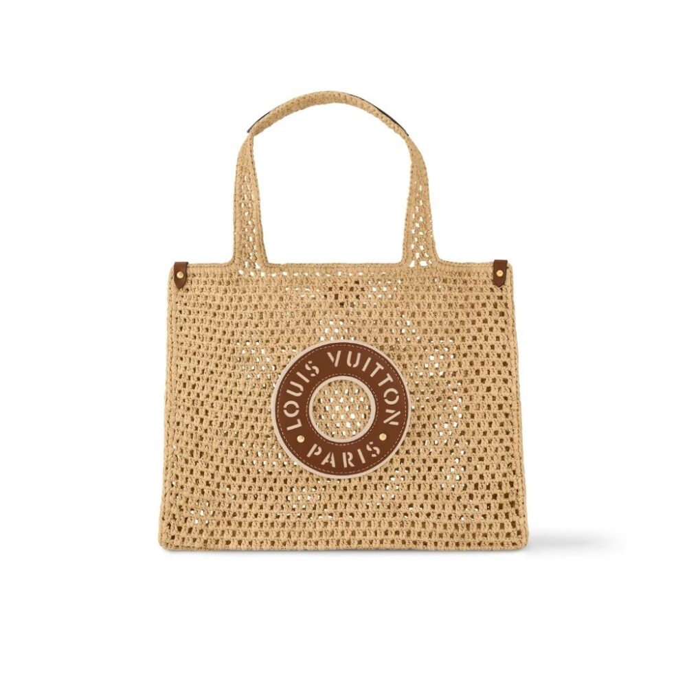 Louis Vuitton By The Pool OnTheGo MM Raffia Beige 37.5cm M24723