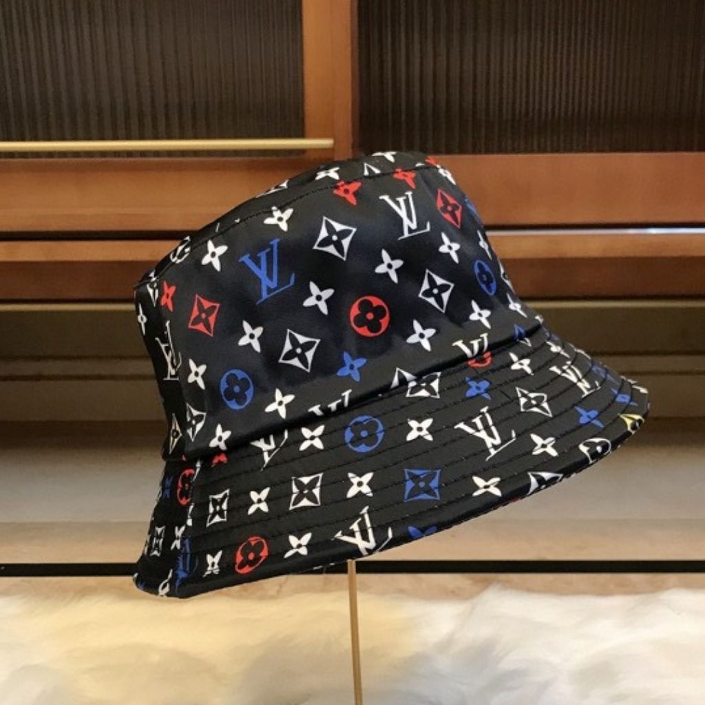 Louis Vuitton X Takashi Murakami Reversible Superflat Bucket Hat Black M7985S - Image 2
