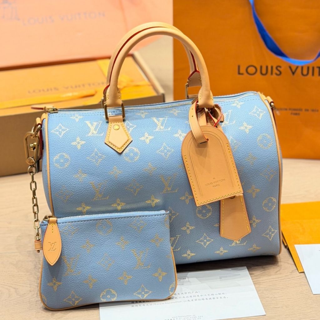 Louis Vuitton Speedy P9 Bandouliere 25 Light Blue 25Cm M28080 - Image 3