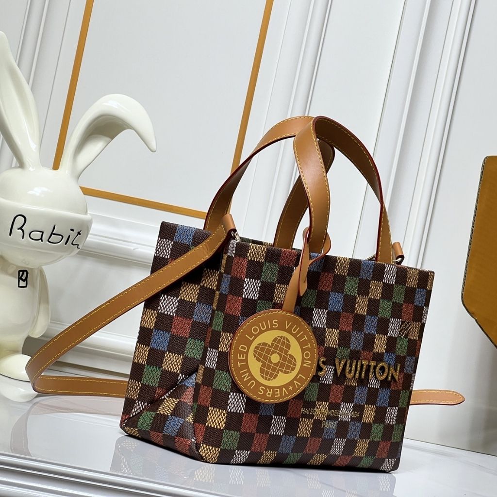 Louis Vuitton Shopper Tote PM Orange 25Cm N00192 - Image 3