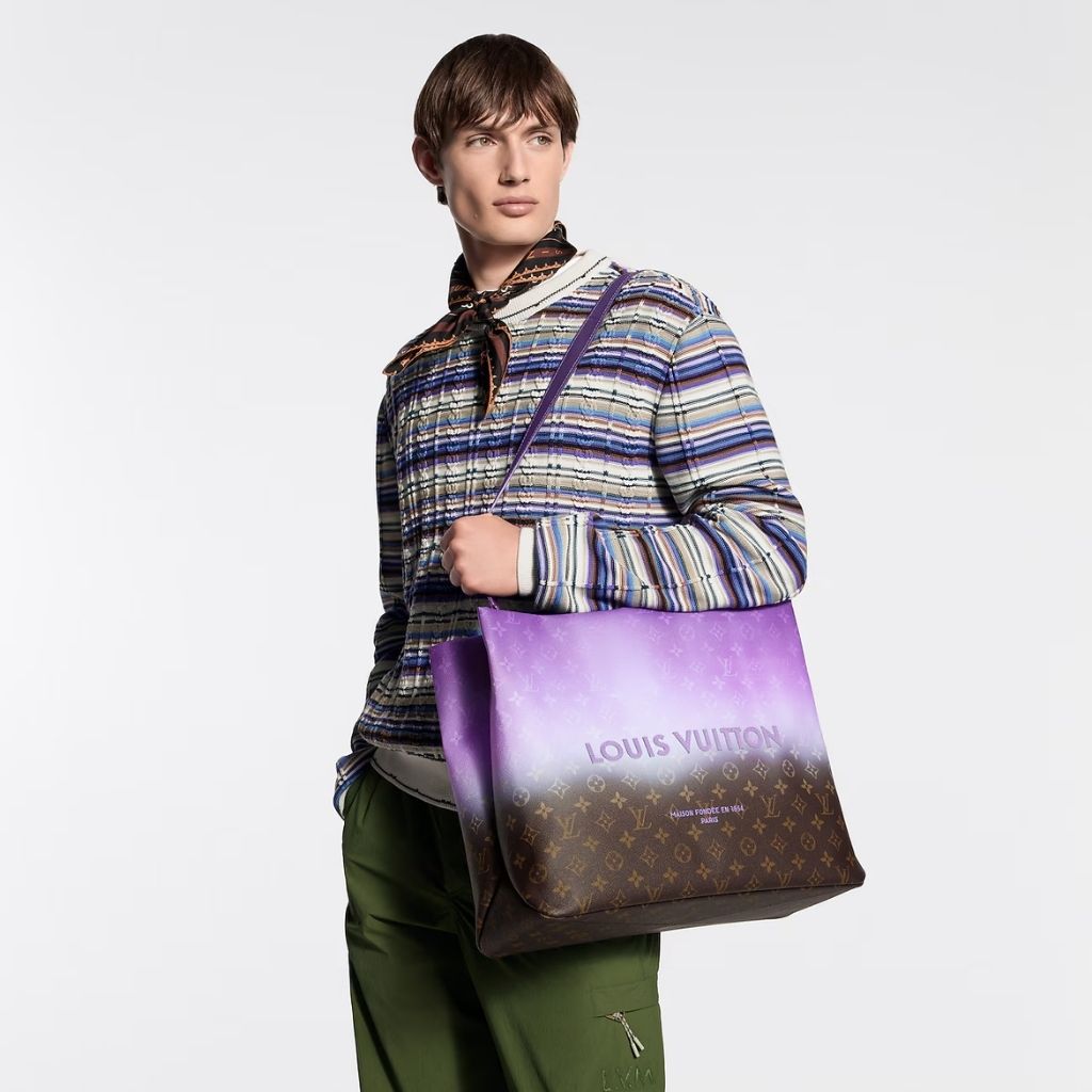 Louis Vuitton Shopper Tote MM Purple 40Cm M28075 - Image 6