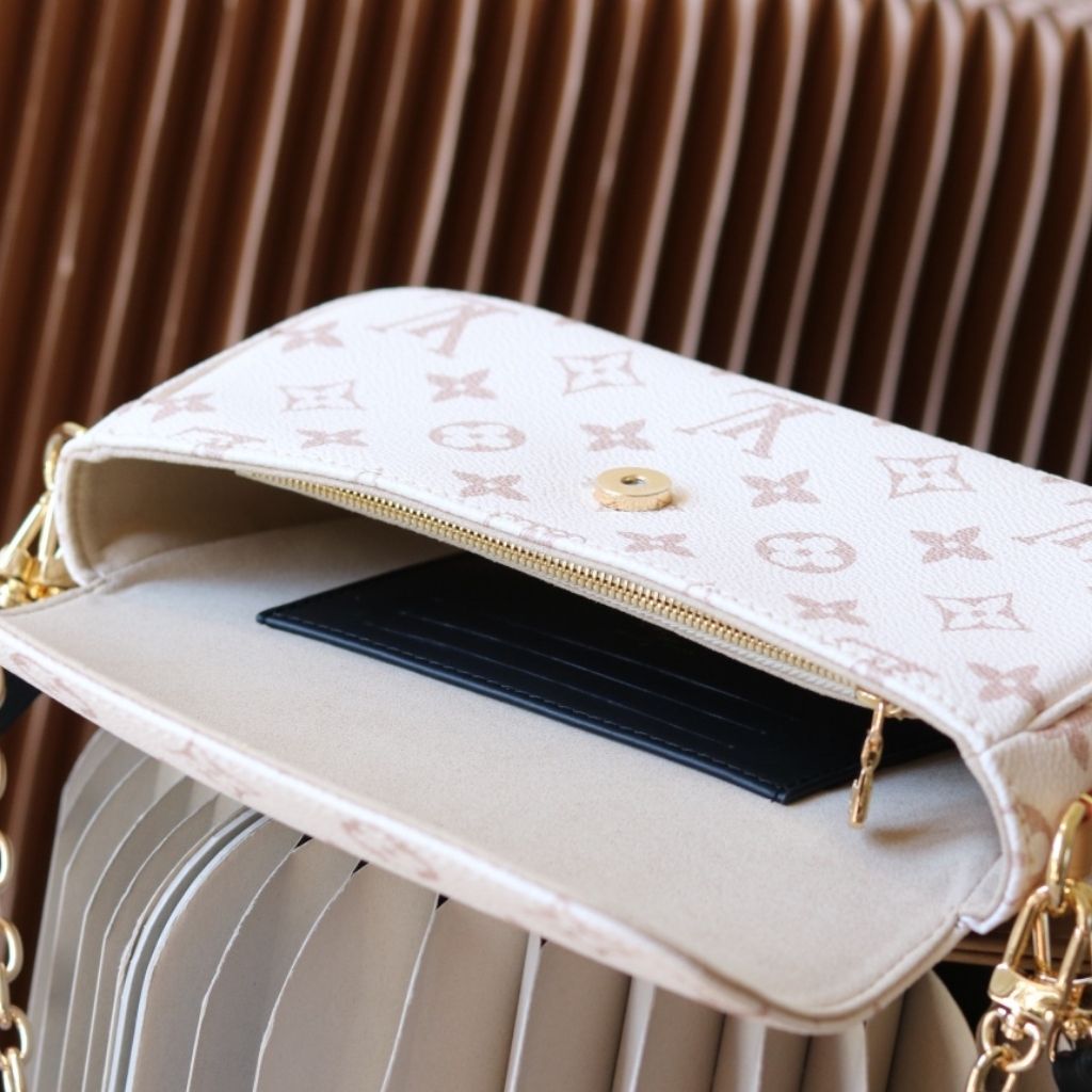 Louis Vuitton Dune Monogram Canvas Ivy Wallet On Chain Cream 22Cm M83091 - Image 8