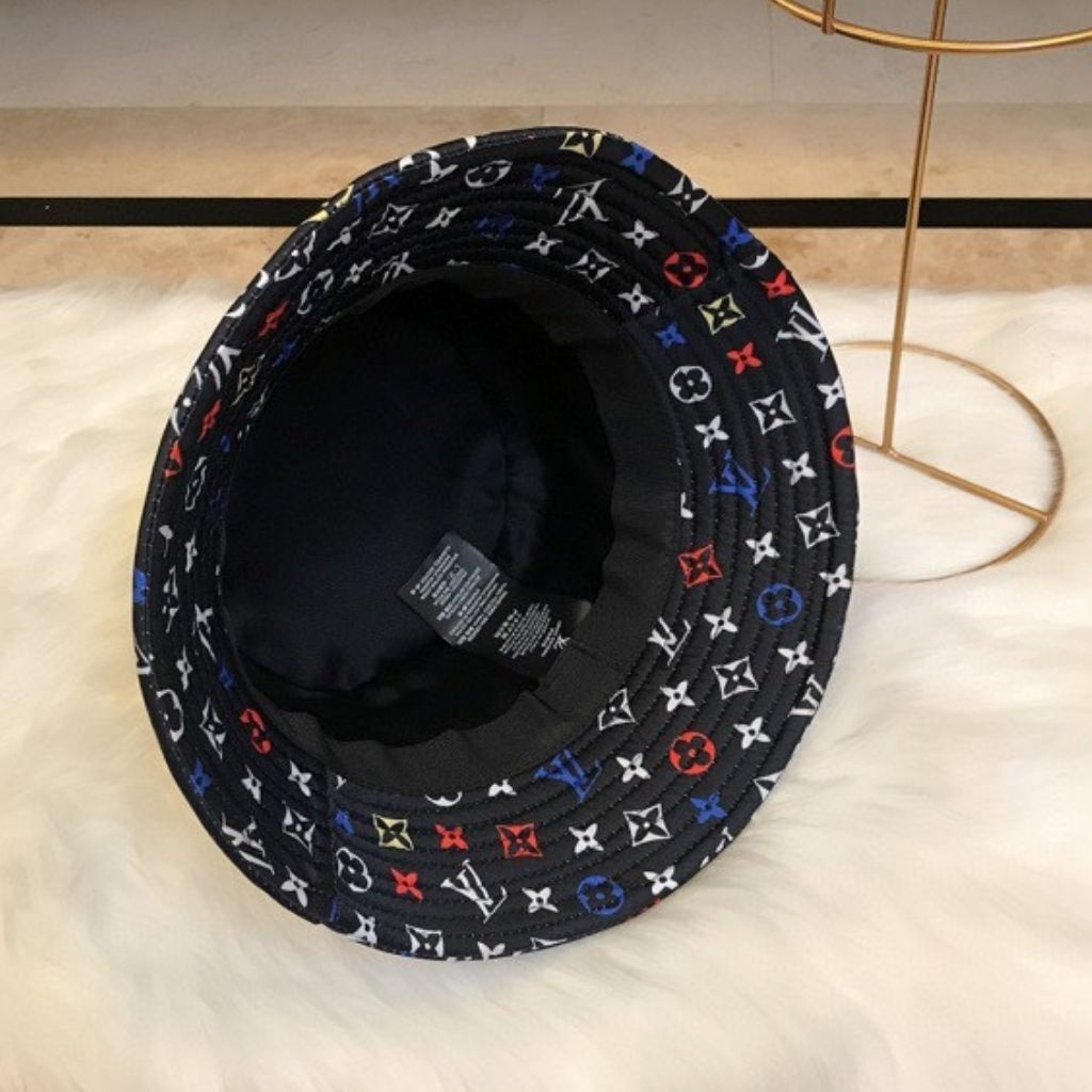 Louis Vuitton X Takashi Murakami Reversible Superflat Bucket Hat Black M7985S - Image 4