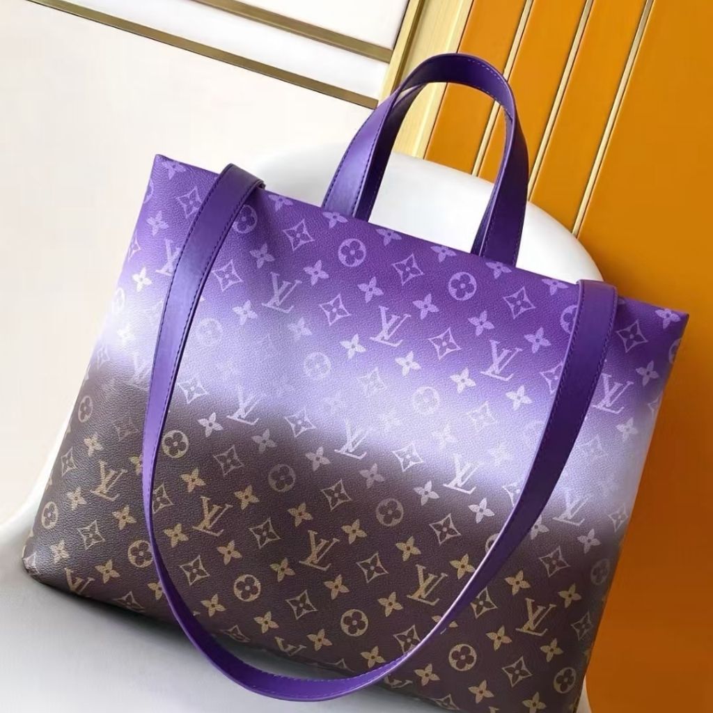 Louis Vuitton Shopper Tote MM Purple 40Cm M28075 - Image 3