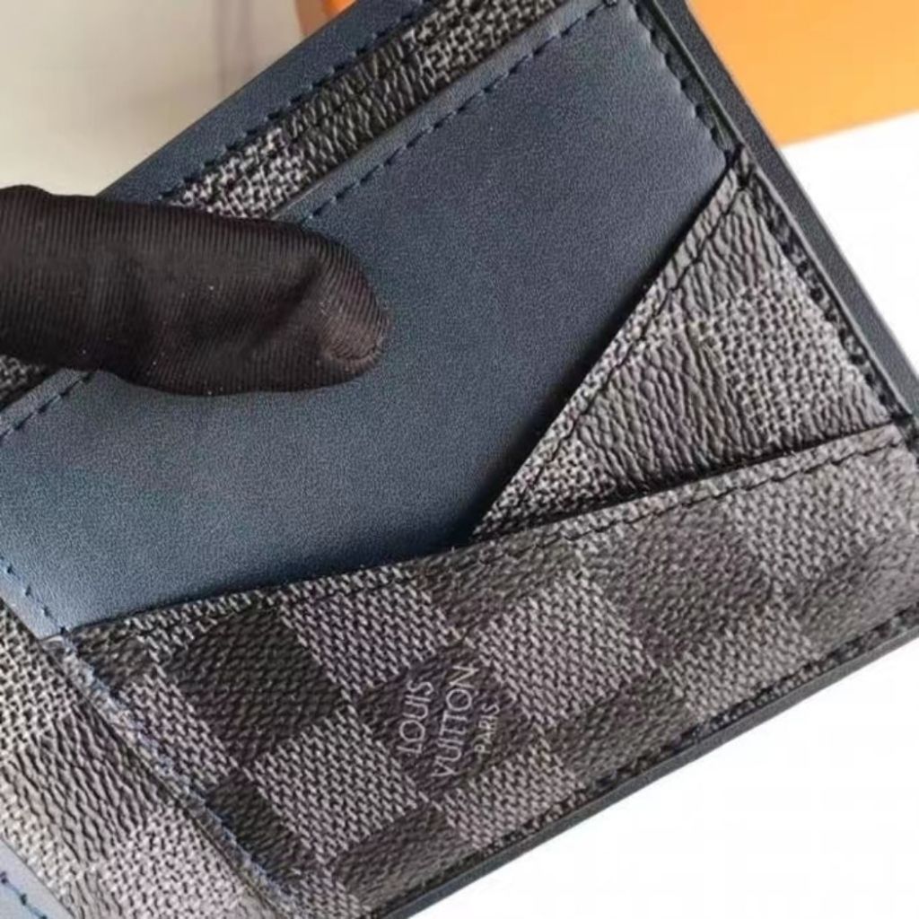 Louis Vuitton Multiple Wallet Navy Blue 11Cm N63260 - Image 4