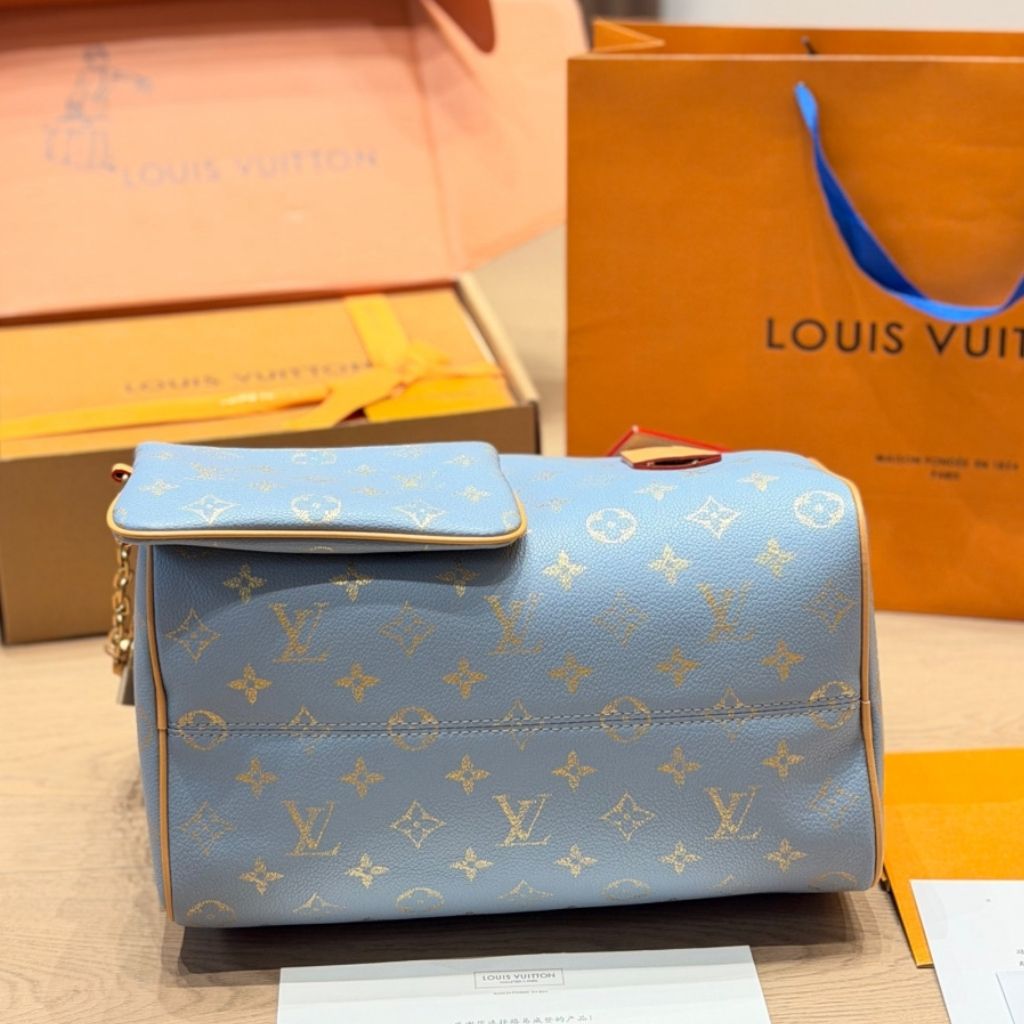 Louis Vuitton Speedy P9 Bandouliere 25 Light Blue 25Cm M28080 - Image 5