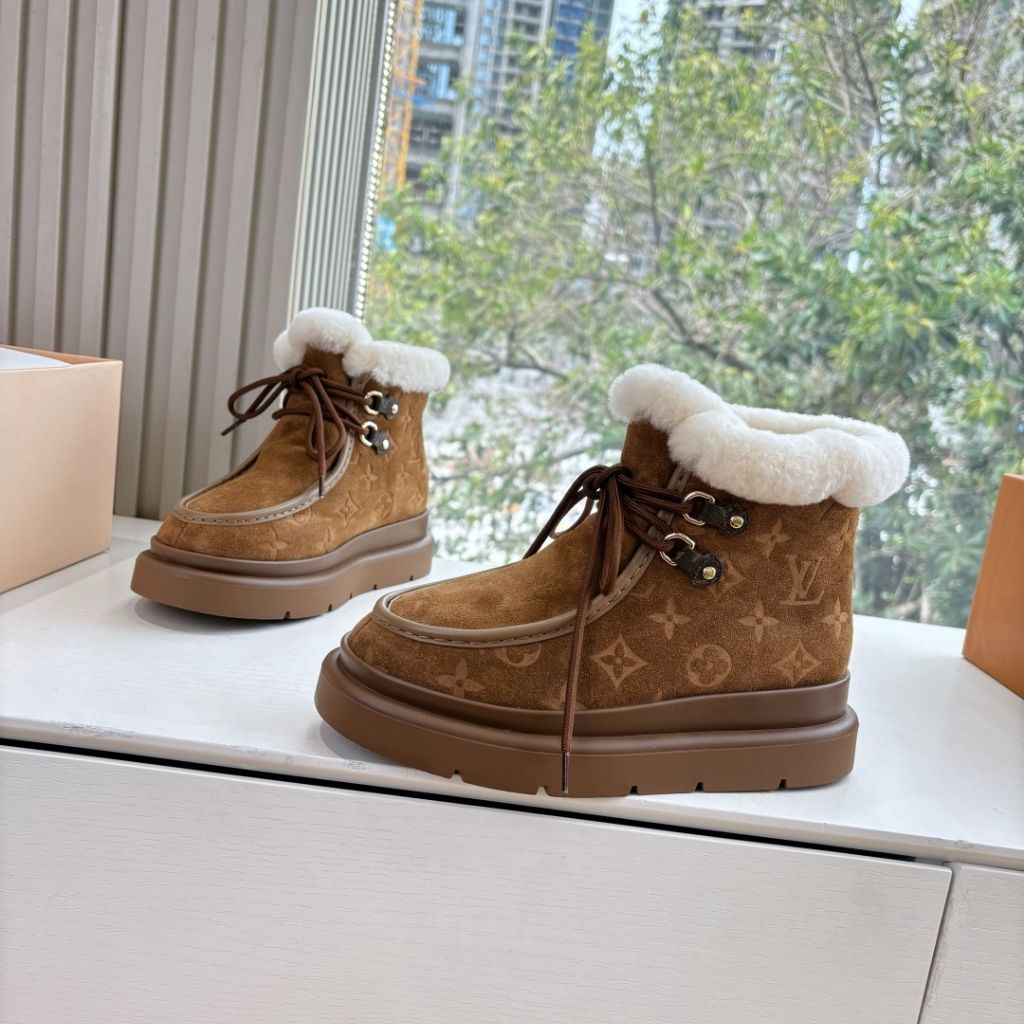 Louis Vuitton Cortina Ankle Boot Brown 1AIUFE - Image 3