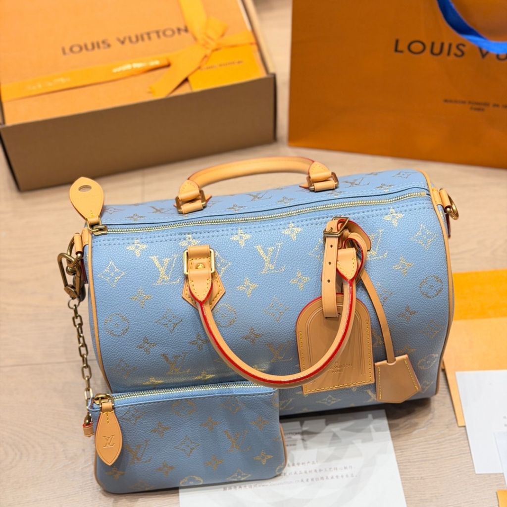 Louis Vuitton Speedy P9 Bandouliere 25 Light Blue 25Cm M28080 - Image 6