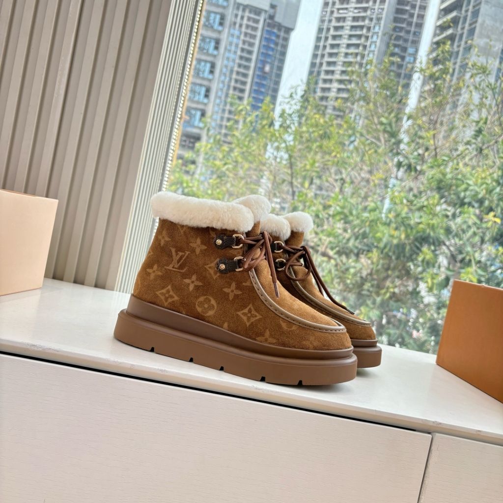 Louis Vuitton Cortina Ankle Boot Brown 1AIUFE - Image 4