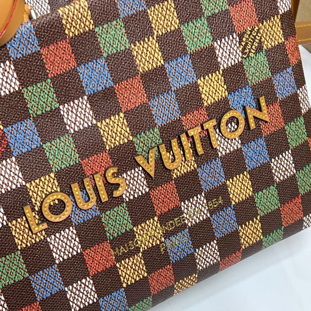 Louis Vuitton Shopper Tote PM Orange 25Cm N00192 - Image 6
