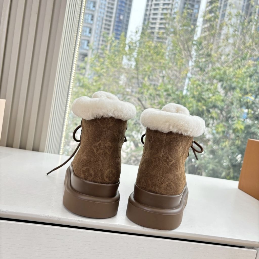 Louis Vuitton Cortina Ankle Boot Brown 1AIUFE - Image 5