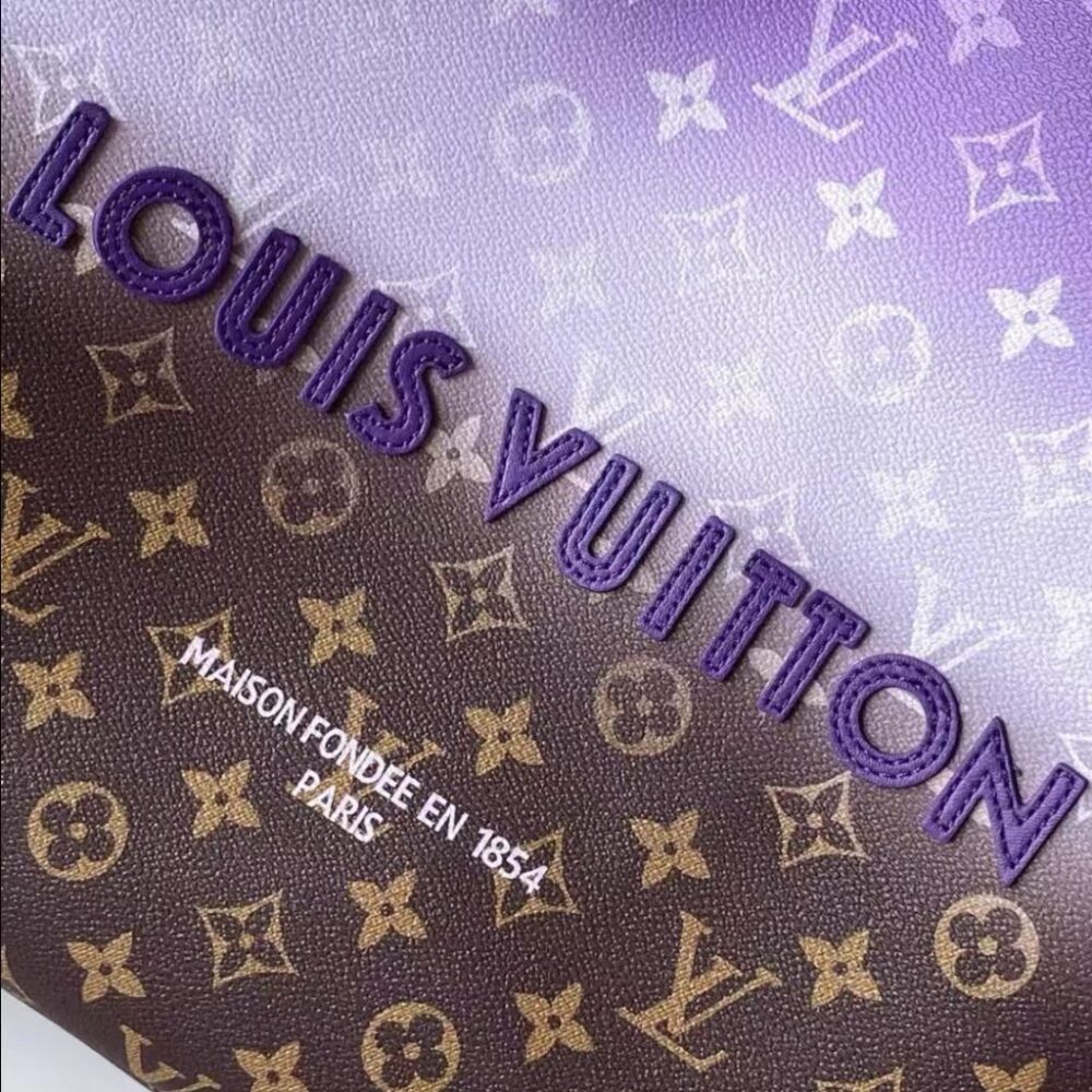 Alternative view of Louis Vuitton Shopper Tote MM Purple 40Cm M28075