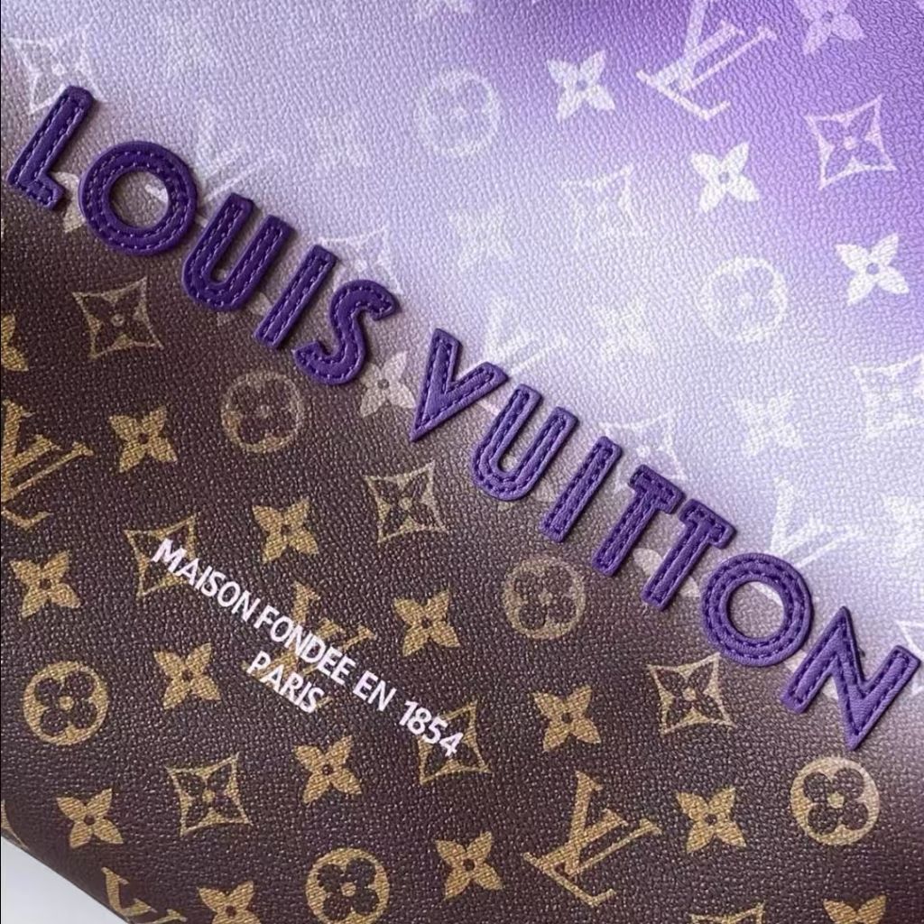 Louis Vuitton Shopper Tote MM Purple 40Cm M28075 - Image 2