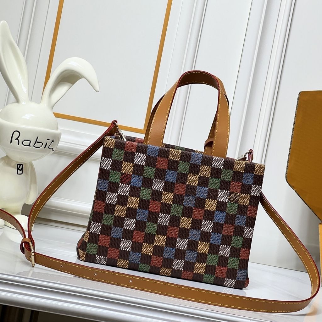 Louis Vuitton Shopper Tote PM Orange 25Cm N00192 - Image 7