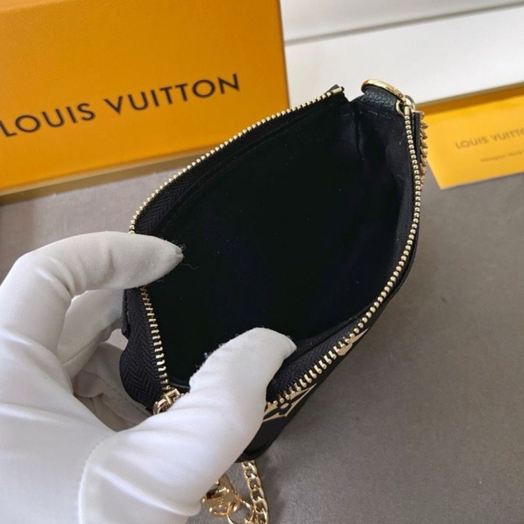Louis Vuitton Mini Pochette Accessoires Black 15.5Cm - Image 7