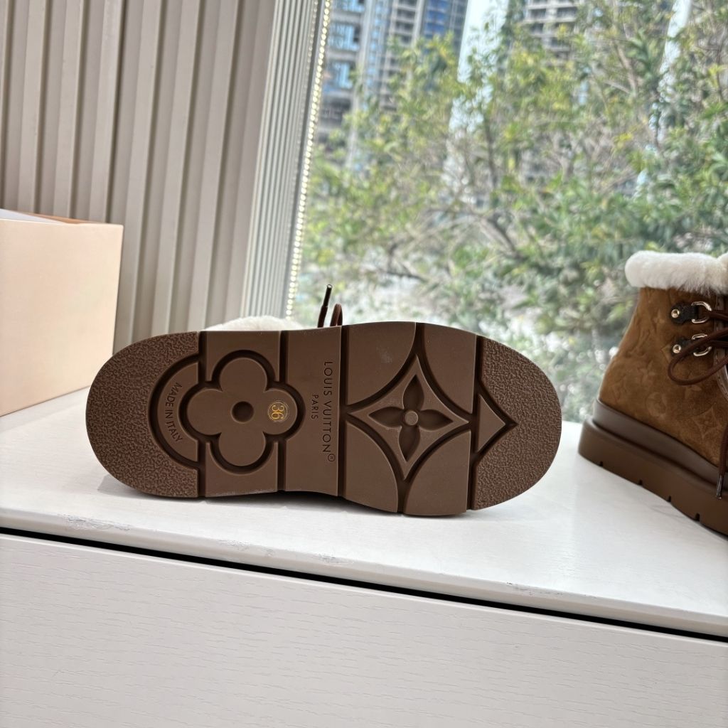 Louis Vuitton Cortina Ankle Boot Brown 1AIUFE - Image 7