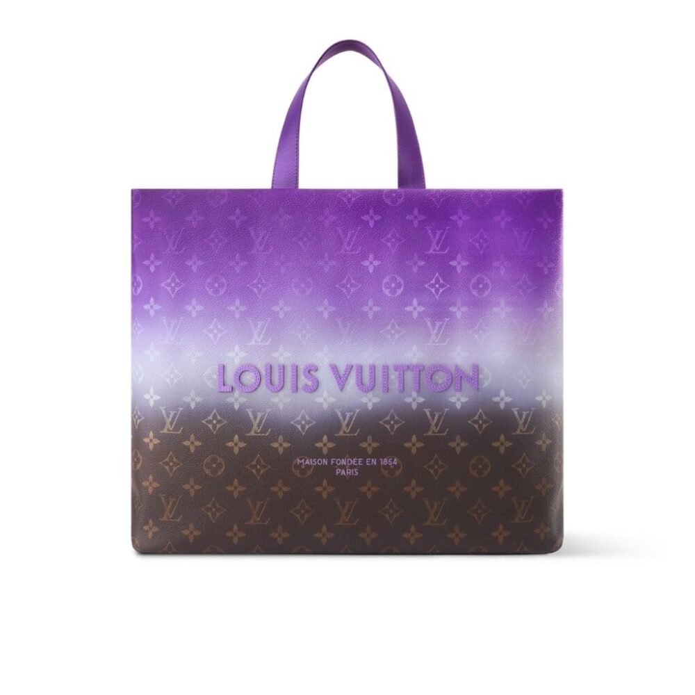 Louis Vuitton Shopper Tote MM Purple 40Cm M28075