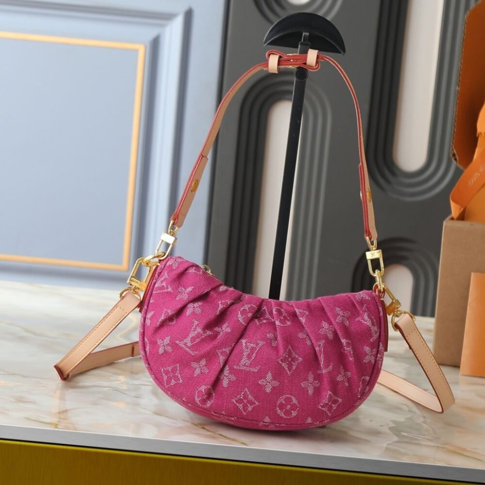 Alternative view of Louis Vuitton Pochette Valley Pink Denim 21Cm M28327