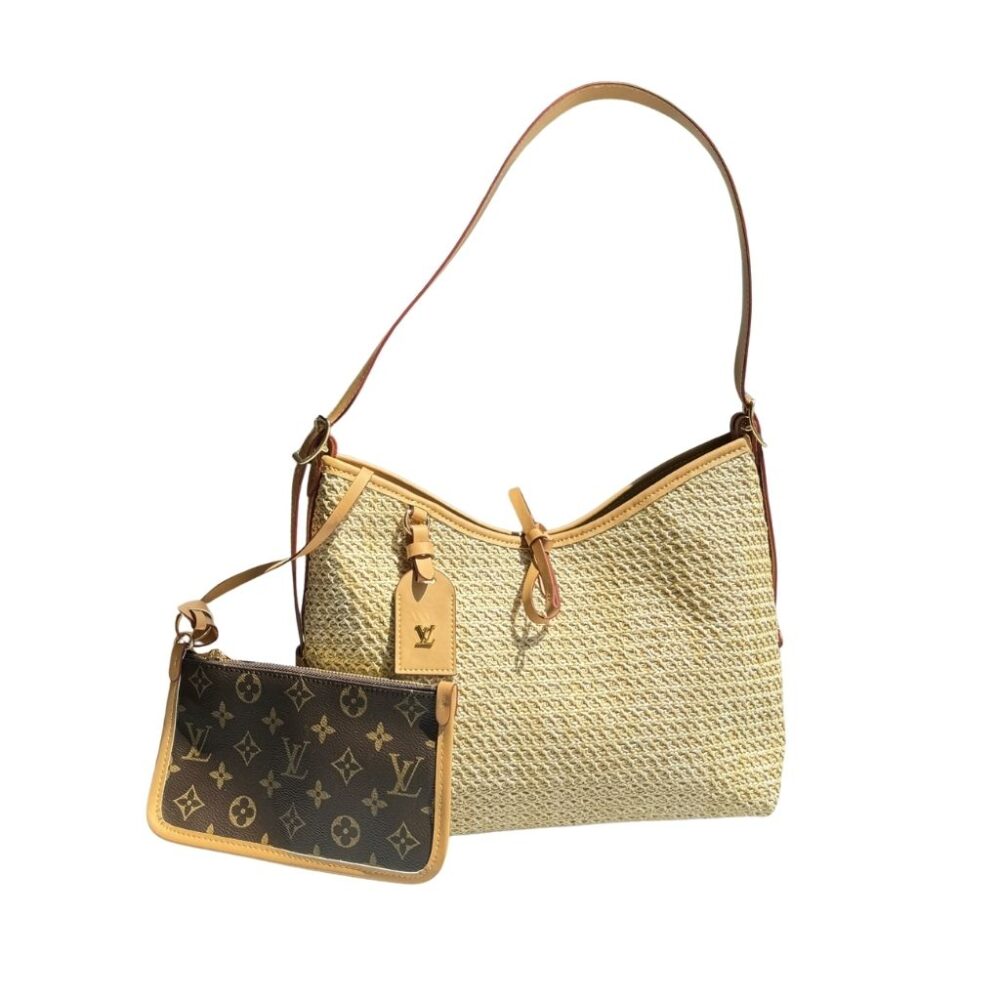 Louis Vuitton Carryall PM Raffia Brown 29Cm