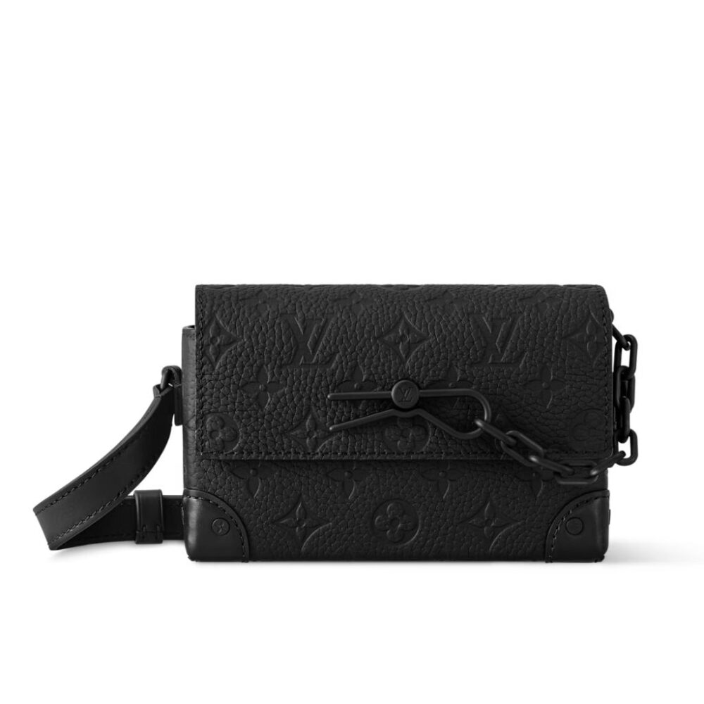 Louis Vuitton Steamer Wearable Wallet Black Monogram 18Cm M81746