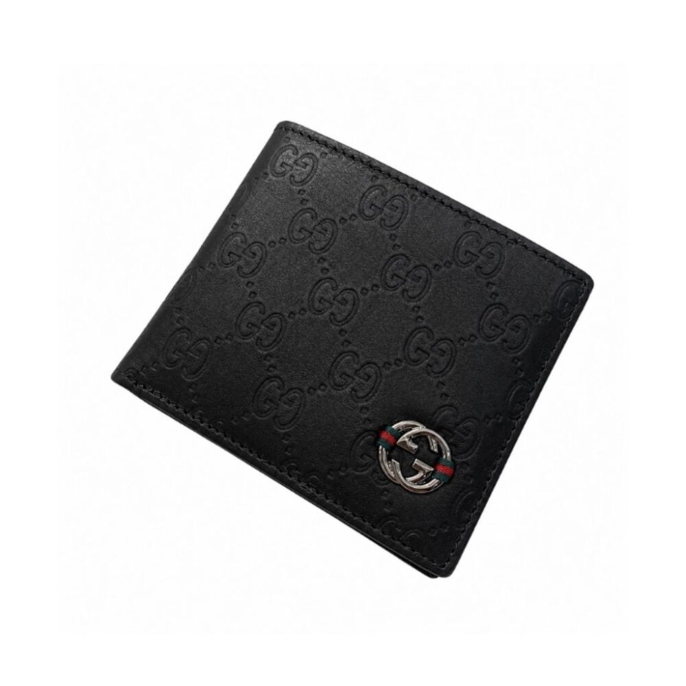 Gucci GG Signature Bifold Wallet Black 11cm