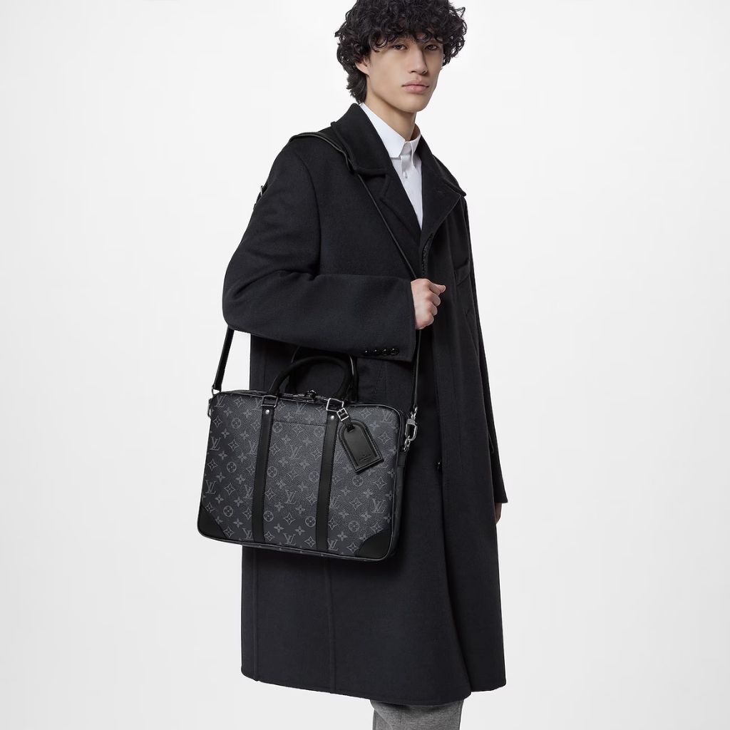 Louis Vuitton Porte-Documents Voyage PM Black-Gray Monogram 36.5Cm M46457 - Image 8