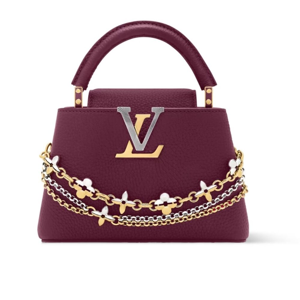 Louis Vuitton Capucines Mini Plum 21Cm M27034