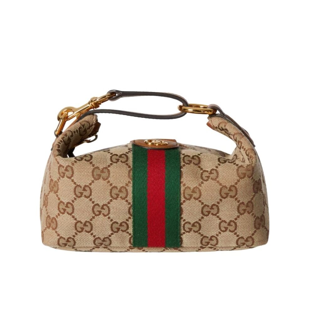 Gucci Vanity Mini Bag Beige And Brown GG Canvas 19Cm 861775 FAFUF 9870