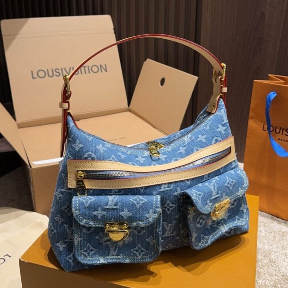Alternative view of Louis Vuitton Baggy Blue Denim 30cm M27329