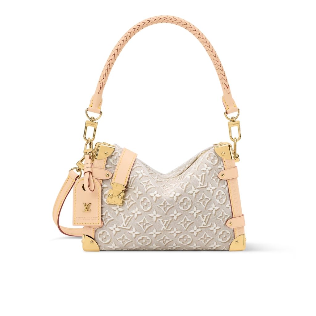 Louis Vuitton Side Trunk MM White Monogram Embleme Peuplier 23.5Cm M2A145
