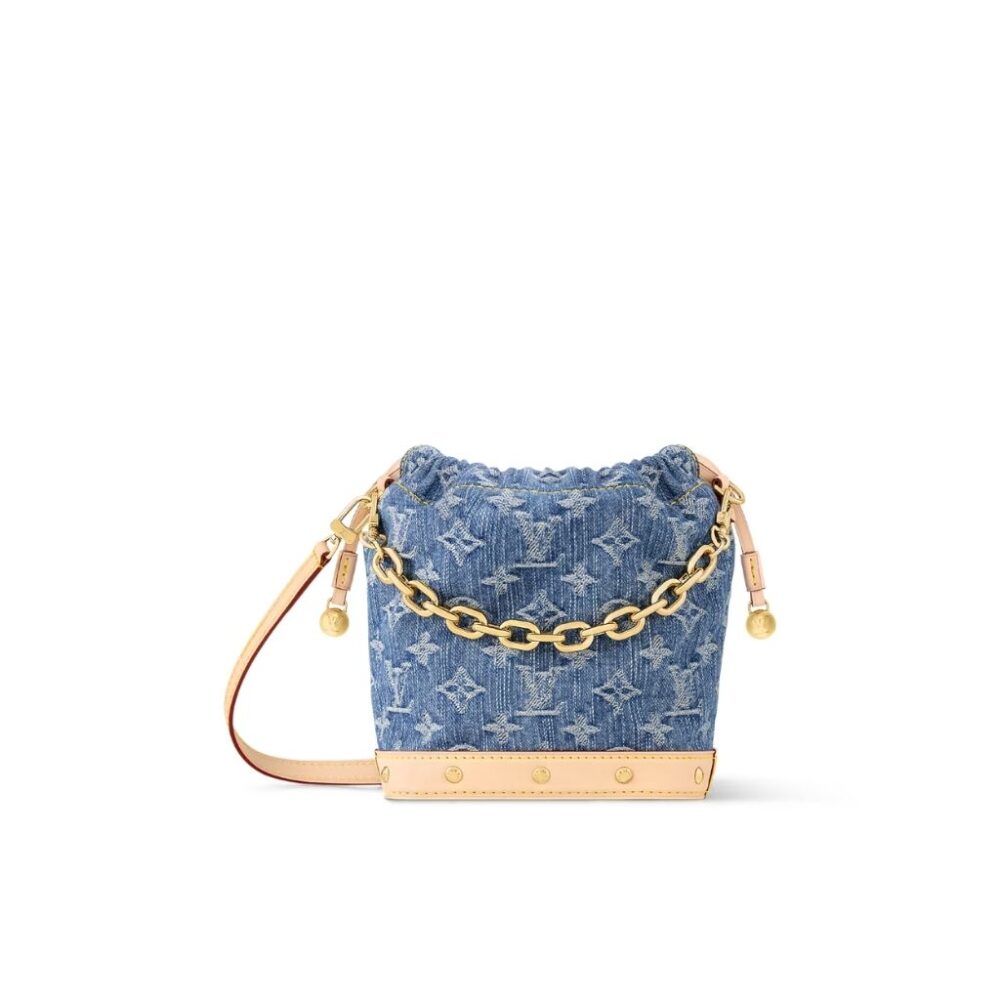 Louis Vuitton Nano Noe Light Blue Denim 18cm M83043