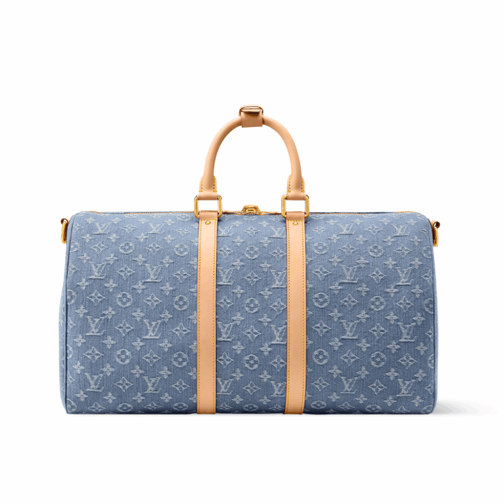 Louis Vuitton Keepall Bandouliere 45 Light Blue Dennim 45cm M27943