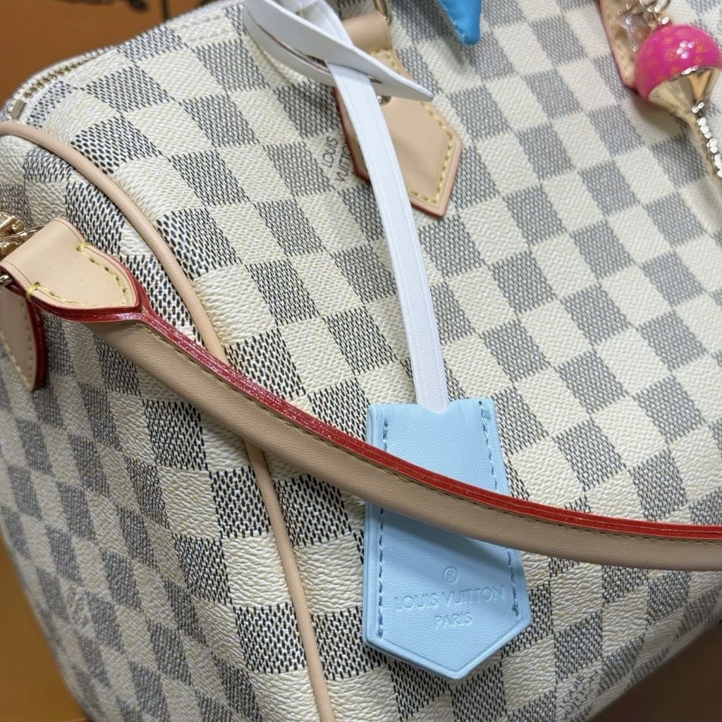 Louis Vuitton Speedy Soft Damier Azur Gray 30cm N40908 - Image 6