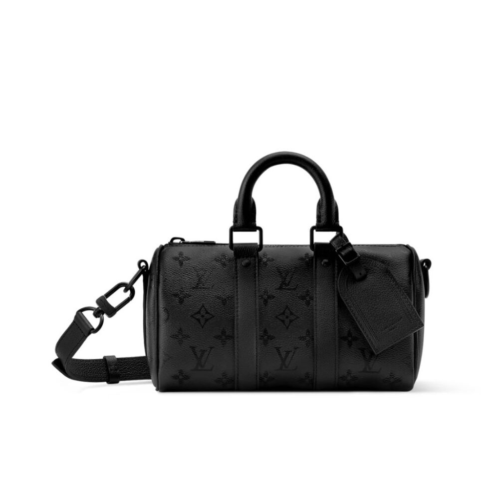 Louis Vuitton Keepall Bandouliere Black Monogram 26cm M28369