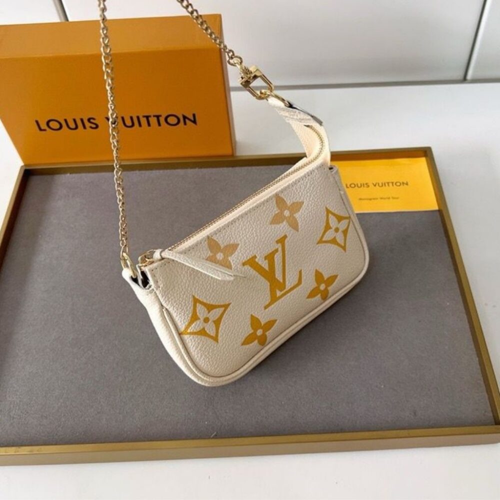 Alternative view of Louis Vuitton Mini Pochette Accessoires Yellow Multi-Colored 15.5Cm