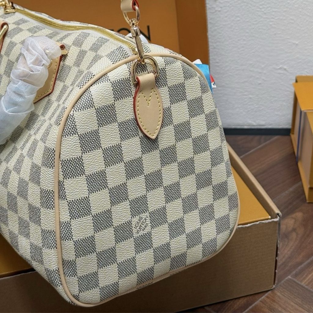 Louis Vuitton Speedy Soft Damier Azur Gray 30cm N40908 - Image 9
