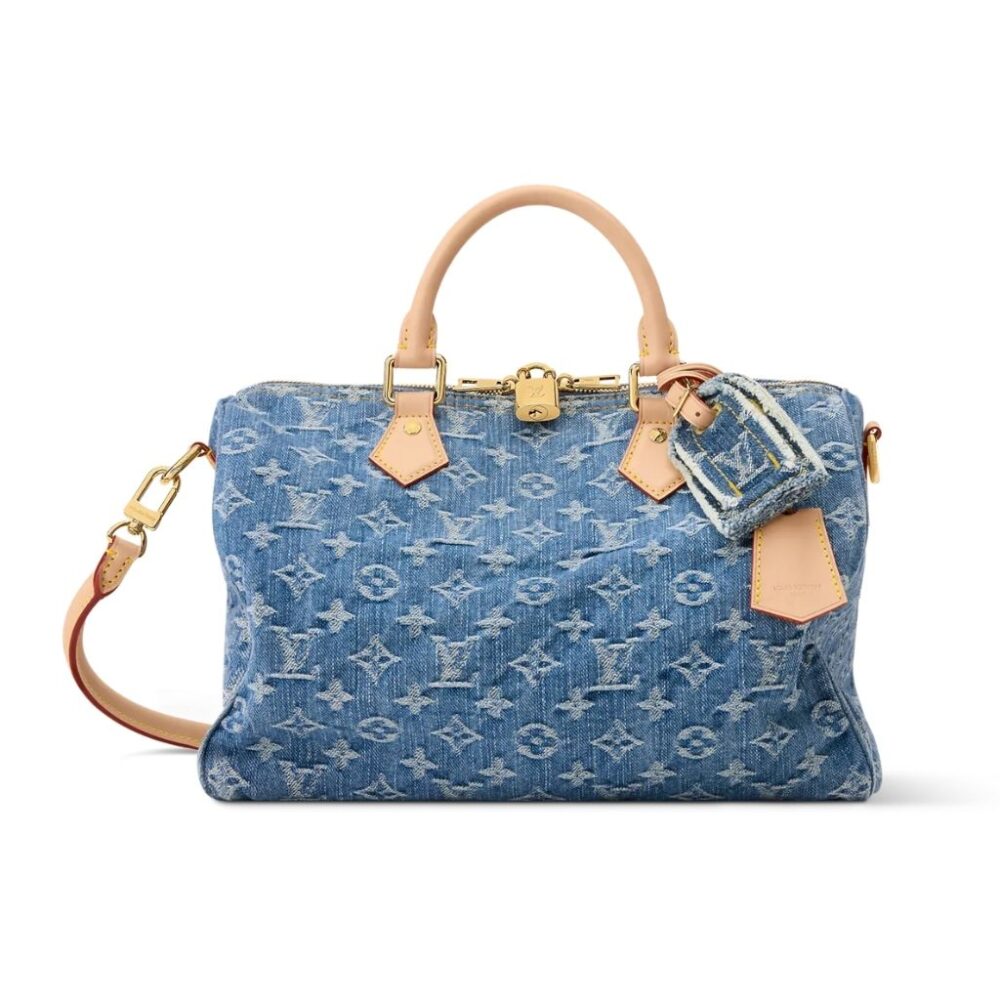 Louis Vuitton Speedy Soft 30 Blue Denim 30Cm M14430