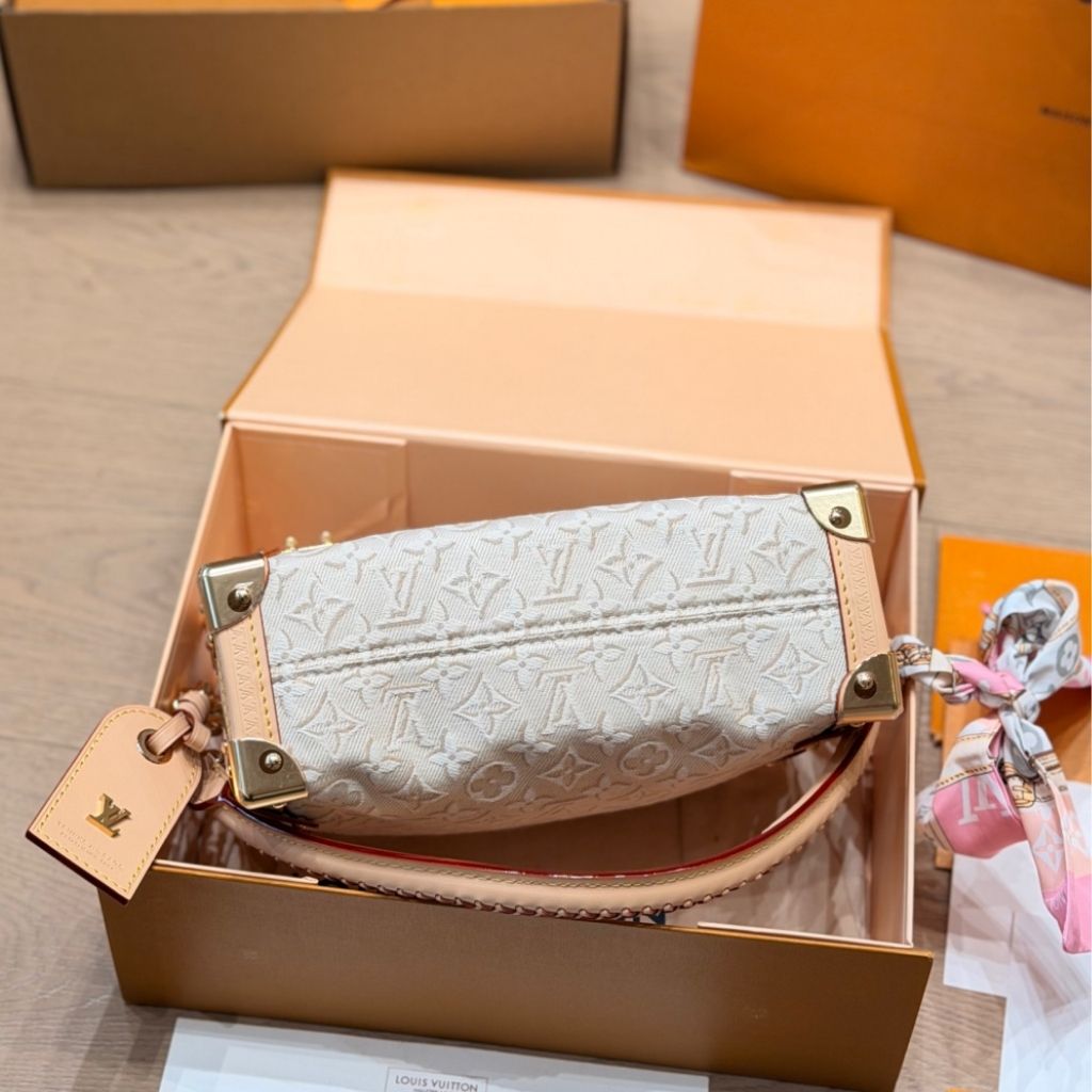 Louis Vuitton Side Trunk MM White Monogram Embleme Peuplier 23.5Cm M2A145 - Image 6